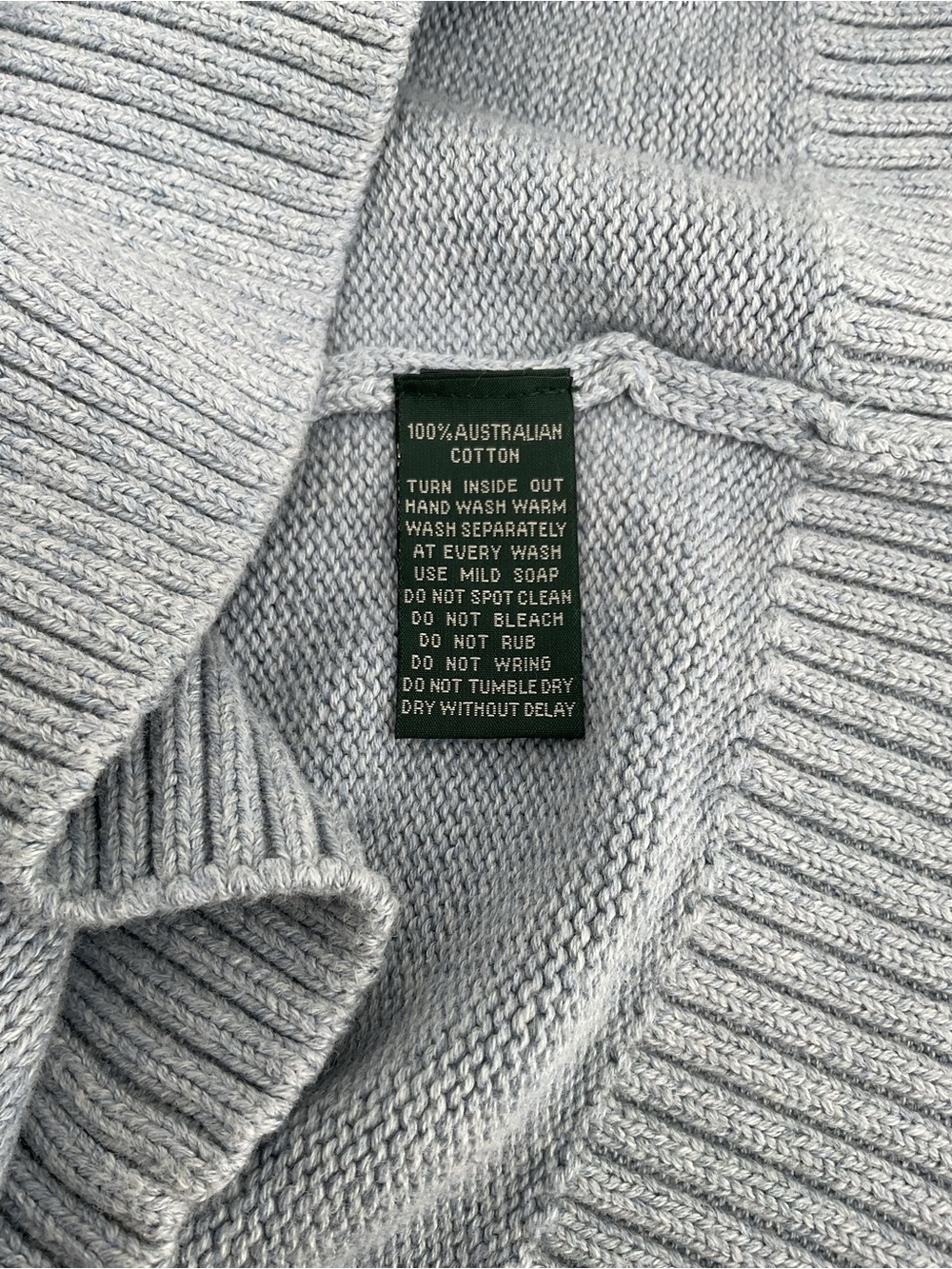 Rodd & Gunn Merrick Bay 1/4 Zip Sweater Medium Heathered Blue Grey 100% Cotton - Picture 6 of 8